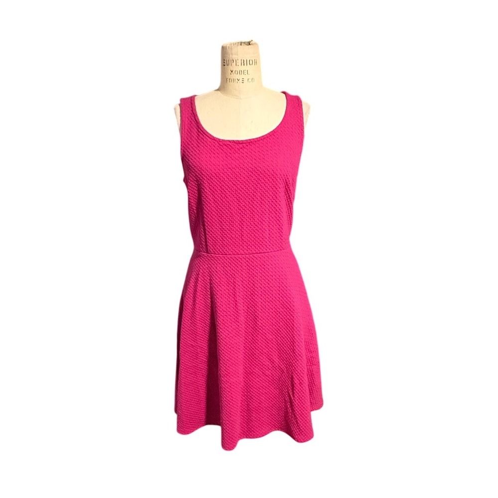 5 for $45 Old Navy Pink Textured Knit Sleeveless Office Party Dress Barbiecore M